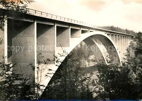 AK / Ansichtskarte Hermsdorf Thueringen Teufelsbruecke an der Autobahn Dresden Eisenach Kat. Hermsdorf Thueringen