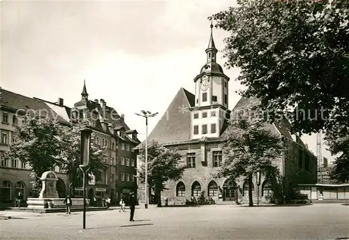 AK / Ansichtskarte Jena Thueringen Markt mit Rathaus