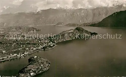 AK / Ansichtskarte Como Lago di Como Fliegeraufnahme