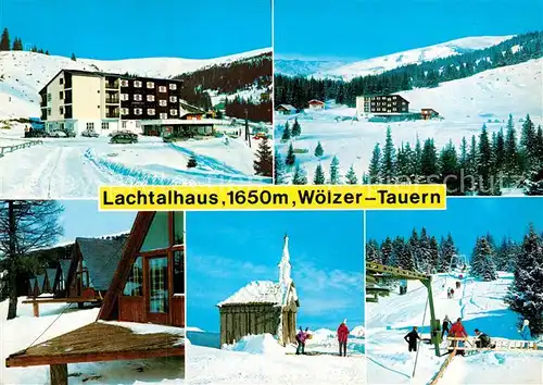 AK / Ansichtskarte Lachtalhaus Woelzer Tauern Schilifthang Ferienhaeuser  Kat. Schoenberg Lachtal