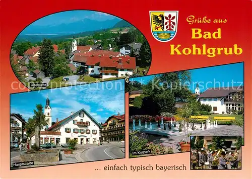 AK / Ansichtskarte Bad Kohlgrub Hauptstrasse Kurpark Kat. Bad Kohlgrub