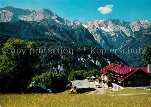 AK / Ansichtskarte Garmisch Partenkirchen Berggasthof Eckbauer  Kat. Garmisch Partenkirchen