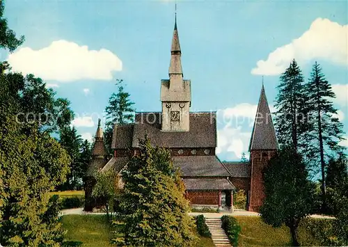 AK / Ansichtskarte Hahnenklee Bockswiese Harz Nordische Stabkirche Kat. Goslar