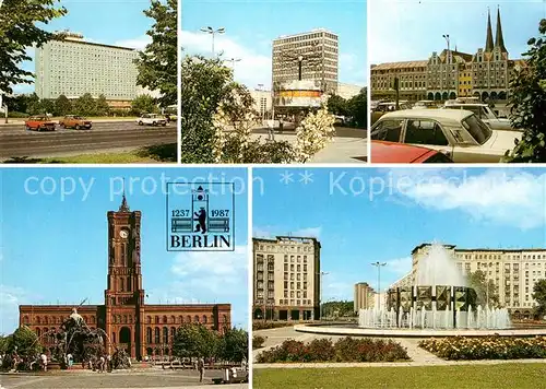 AK / Ansichtskarte Berlin Hotel Berolina Weltzeituhr Marx Engels Forum Rathaus Leninplatz Kat. Berlin