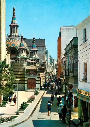 AK / Ansichtskarte Lloret de Mar Calle e iglesia Kat. Costa Brava Spanien