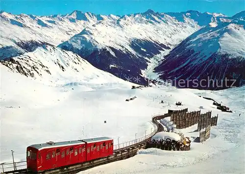 AK / Ansichtskarte Zahnradbahn Davos Weissfluhjoch Kat. Bergbahn