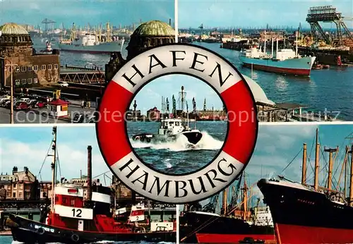 AK / Ansichtskarte Hafenanlagen Hamburg  Kat. Schiffe