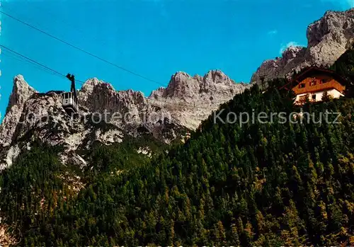 AK / Ansichtskarte Seilbahn Mittenwalder Huette Karwendel  Kat. Bahnen