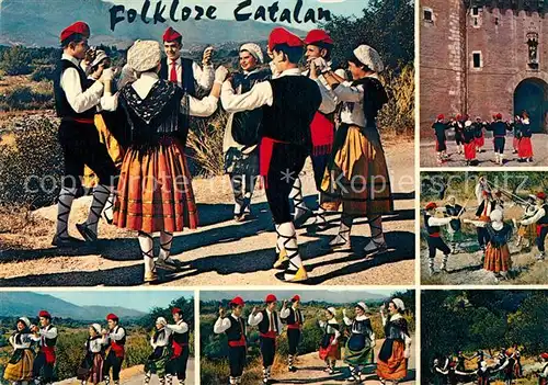 AK / Ansichtskarte Tanz Taenzer La Sardana Trachten Folklore Catalan 