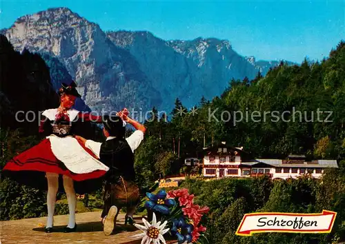 AK / Ansichtskarte Tanz Taenzer Trachten Bad Reichenhall Kirchberg Berghof Schroffen
