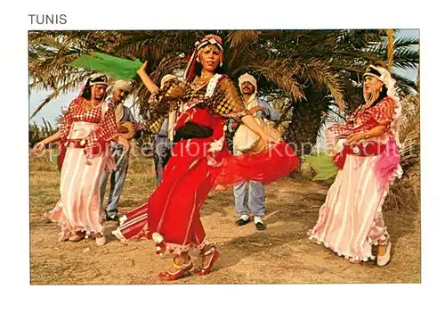AK / Ansichtskarte Tanz Taenzer Tunesien Tunis Folklore 