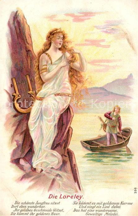 AK / Ansichtskarte St Goarshausen Sage der Loreley Kat. Sankt Goarshausen Nr. df48295 - oldthing ...