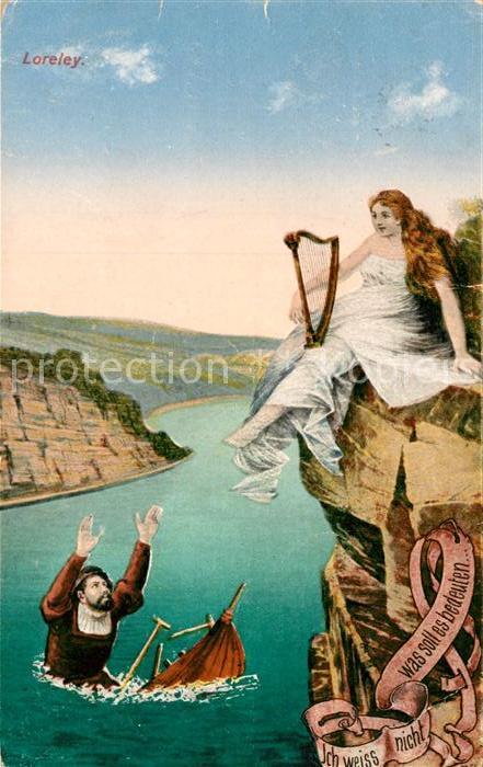 AK / Ansichtskarte St Goarshausen Sage der Loreley Kat. Sankt Goarshausen Nr. df47935 - oldthing ...