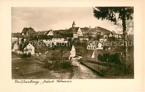 AK / Ansichtskarte Graefenberg Oberfranken Teilansicht  Kat. Graefenberg