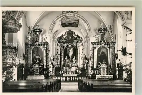 AK / Ansichtskarte Kreuzberg Rhoen Klosterkirche innen Kat. Gersfeld (Rhoen)