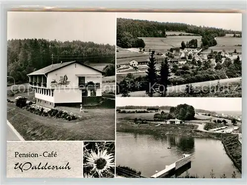 AK / Ansichtskarte Burgwallbach Pension Cafe Waldesruh Panorama Kat. Schoenau a.d.Brend