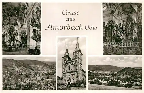 AK / Ansichtskarte Amorbach Wallfahrtskirche Panorama Kat. Amorbach