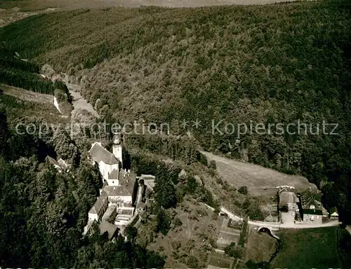 AK / Ansichtskarte Mariabuchen Kloster Kirche Fliegeraufnahme Kat. Lohr Main
