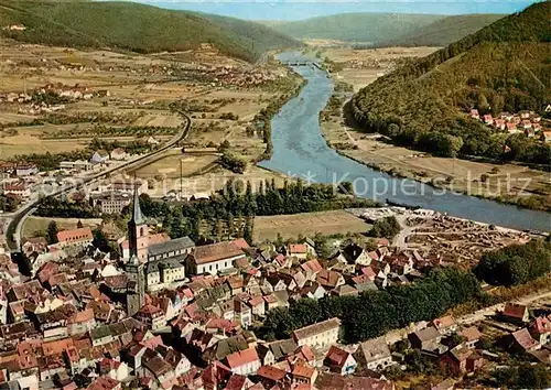 AK / Ansichtskarte Lohr Main Fliegeraufnahme Kat. Lohr a.Main