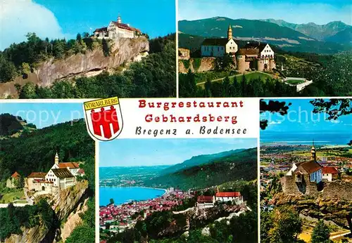 AK / Ansichtskarte Bregenz Bodensee Burgrestaurant Gebhardsberg 