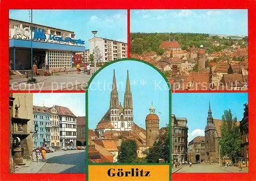 AK / Ansichtskarte Goerlitz Sachsen HO Kaufhaus Altstadt Nikolaikirche Untermarkt Peterskirche Frauenkirche Centrum Warenhaus Kat. Goerlitz