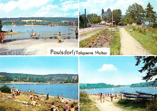 AK / Ansichtskarte Paulsdorf Dippoldiswalde Talsperre Malter Stausee HOG Seeblick Strandbad Campingplatz Badestelle Kat. Dippoldiswalde