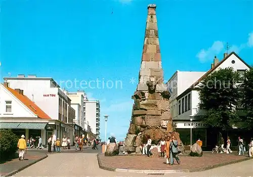 AK / Ansichtskarte Norderney Nordseebad Am Denkmal Kat. Norderney