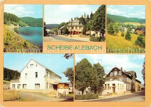 AK / Ansichtskarte Scheibe Alsbach Schwarzastausee Details Betriebserholungsheim Alsbachberg Gaststaette Zum Mohren Kat. Scheibe Alsbach