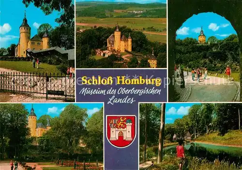 AK / Ansichtskarte Homburg Broel Schloss Homburg Teilansichten