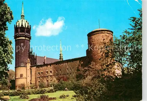 AK / Ansichtskarte Wittenberg Lutherstadt Schloss und Schlosskirche Kat. Wittenberg