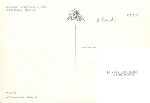 AK / Ansichtskarte Ratschings im Eisacktal