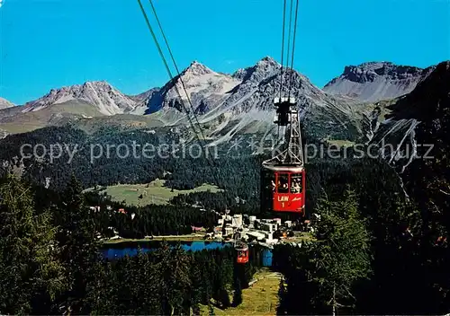 AK / Ansichtskarte Seilbahn Arosa Weisshorn Obersee Mederger Fluh Furkahoerner  Kat. Bahnen