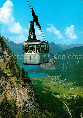 AK / Ansichtskarte Seilbahn Dachstein Obertraun Hallstaetter See  Kat. Bahnen