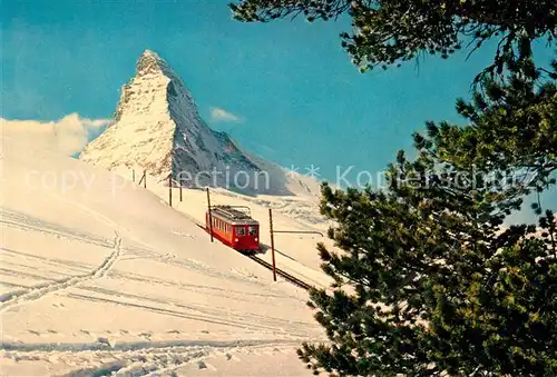 AK / Ansichtskarte Gornergratbahn Zermatt Matterhorn  Kat. Gornergrat