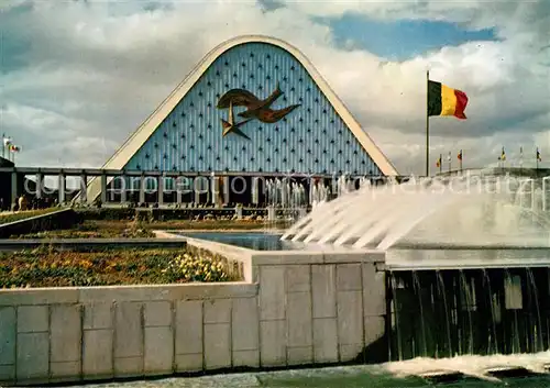 AK / Ansichtskarte Exposition Universelle Bruxelles 1958 Facade principale des Grands Palais Kat. Expositions