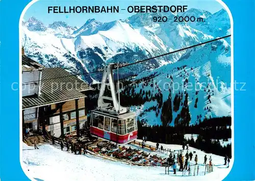 AK / Ansichtskarte Seilbahn Fellhorn Oberstdorf  Kat. Bahnen