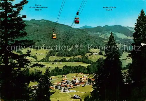 AK / Ansichtskarte Seilbahn Kanzelwand Riezlern Kleinwalsertal  Kat. Bahnen