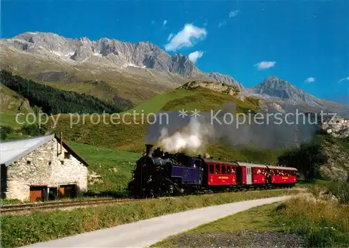 AK / Ansichtskarte Lokomotive Glacier Express 1930 Realp  Kat. Eisenbahn