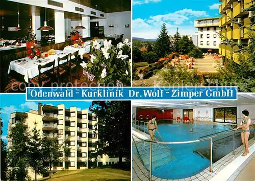 AK / Ansichtskarte Bad Koenig Odenwald Kurklinik Dr. Wolf Zimper GmbH Schwimmhalle / Bad Koenig /Odenwaldkreis LKR