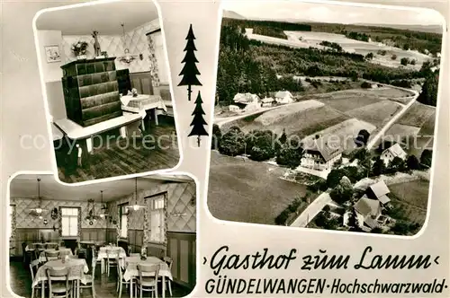 AK / Ansichtskarte Guendelwangen Fliegeraufnahme Gasthof zum Lamm  Kat. Bonndorf