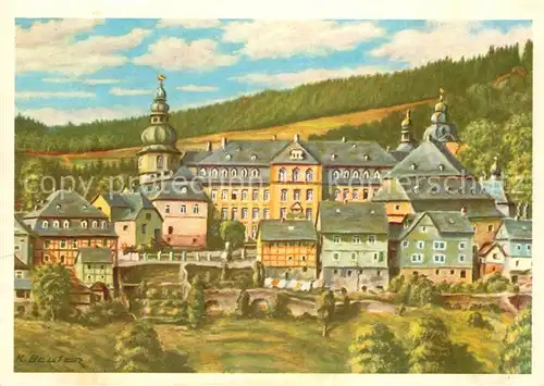 AK / Ansichtskarte Bad Berleburg Schloss und Altstadt  Kat. Bad Berleburg