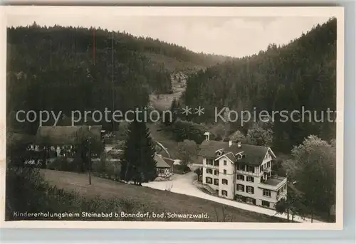 AK / Ansichtskarte Steinabad Kindererholungsheim  Kat. Bonndorf