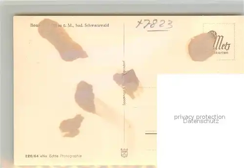 AK / Ansichtskarte Bonndorf Schwarzwald Panorama  Kat. Bonndorf