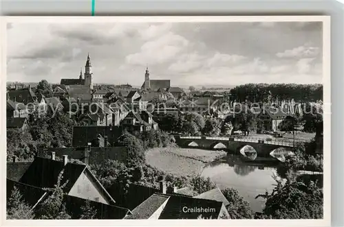 AK / Ansichtskarte Crailsheim Jagstbruecke Kat. Crailsheim