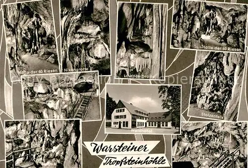 AK / Ansichtskarte Warstein Warsteiner Tropfsteinhoehle Waldhotel Kat. Warstein
