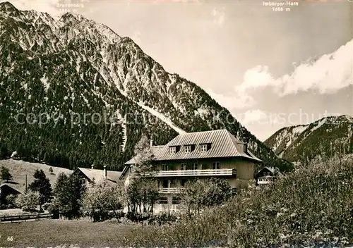 AK / Ansichtskarte Hinterstein Bad Hindelang Hotel Pension Waidmannsheil Allgaeuer Alpen