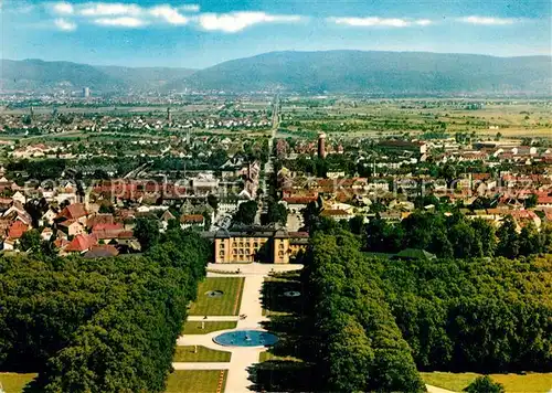 AK / Ansichtskarte Schwetzingen Schlossgarten Fliegeraufnahme Kat. Schwetzingen