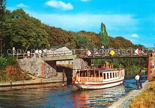 AK / Ansichtskarte Malchow Lenzer Kanal Bruecke Gaststaette Lenzer Krug  Kat. Malchow Mecklenburg