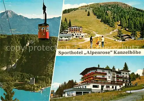 AK / Ansichtskarte Kanzelhoehe Sporthotel Alpenrose Seilbahn  Kat. Villach