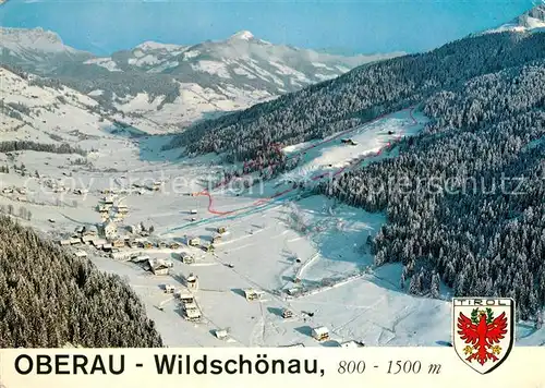 AK / Ansichtskarte Oberau Wildschoenau Tirol Fliegeraufnahme Hohe Salve 